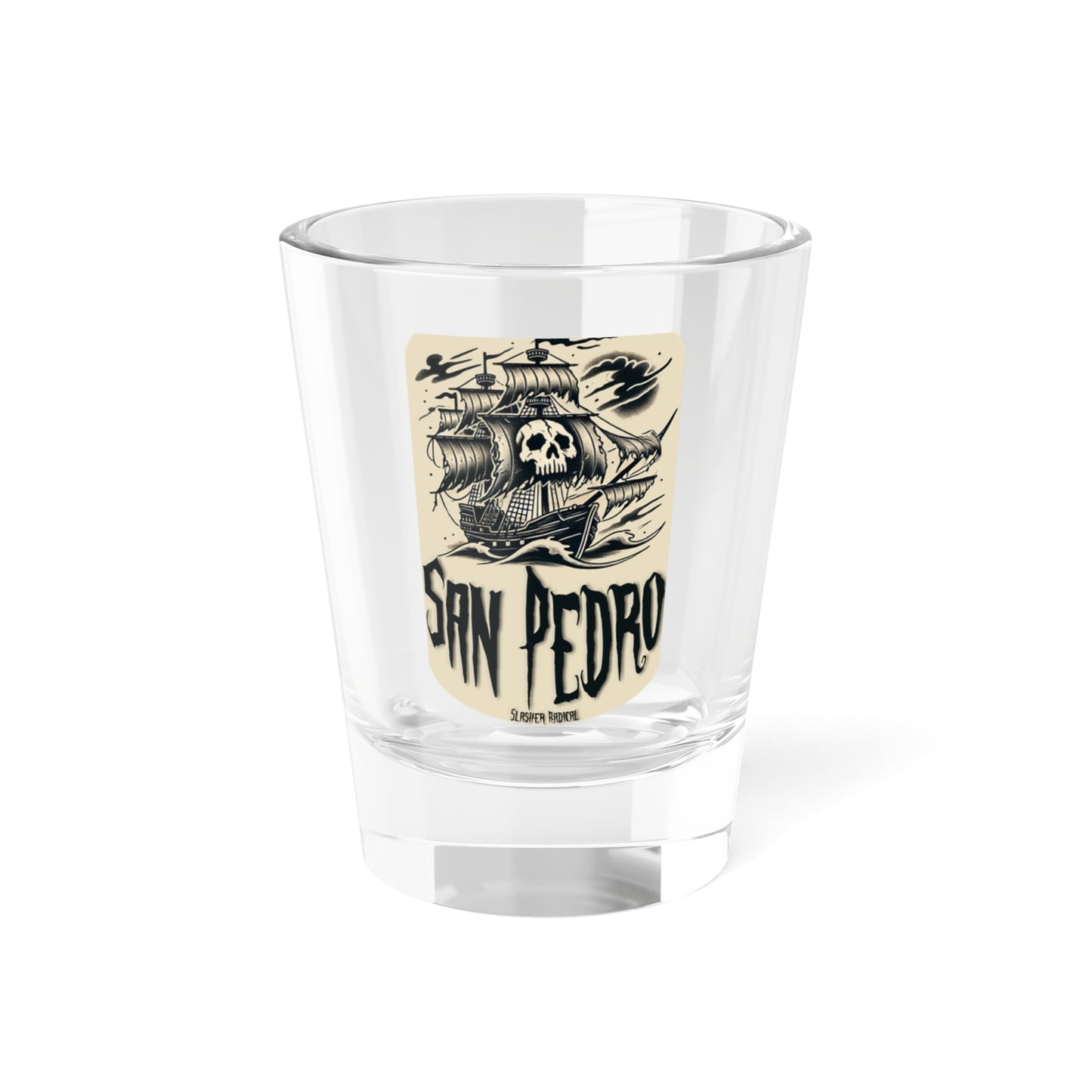San Pedro Pirate Ship Shot Glass
