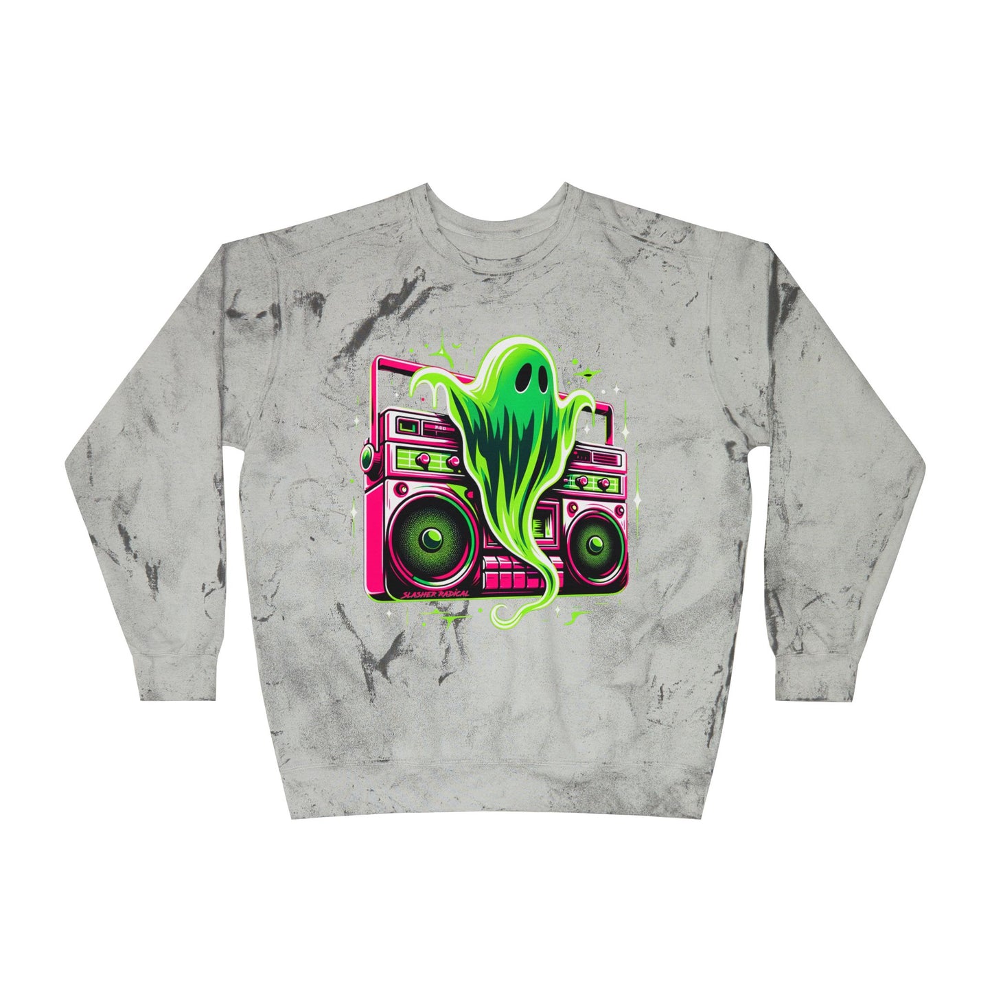 Death by Stereo Sweatshirt - Horror Color Blast Crewneck Sweatshirt
