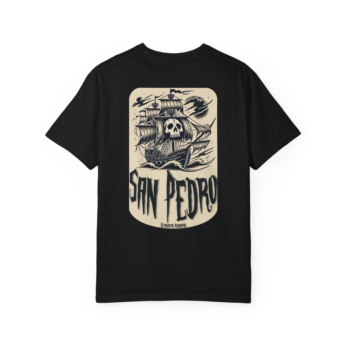 Pirate Ship T-Shirt - San Pedro California Back Print Design
