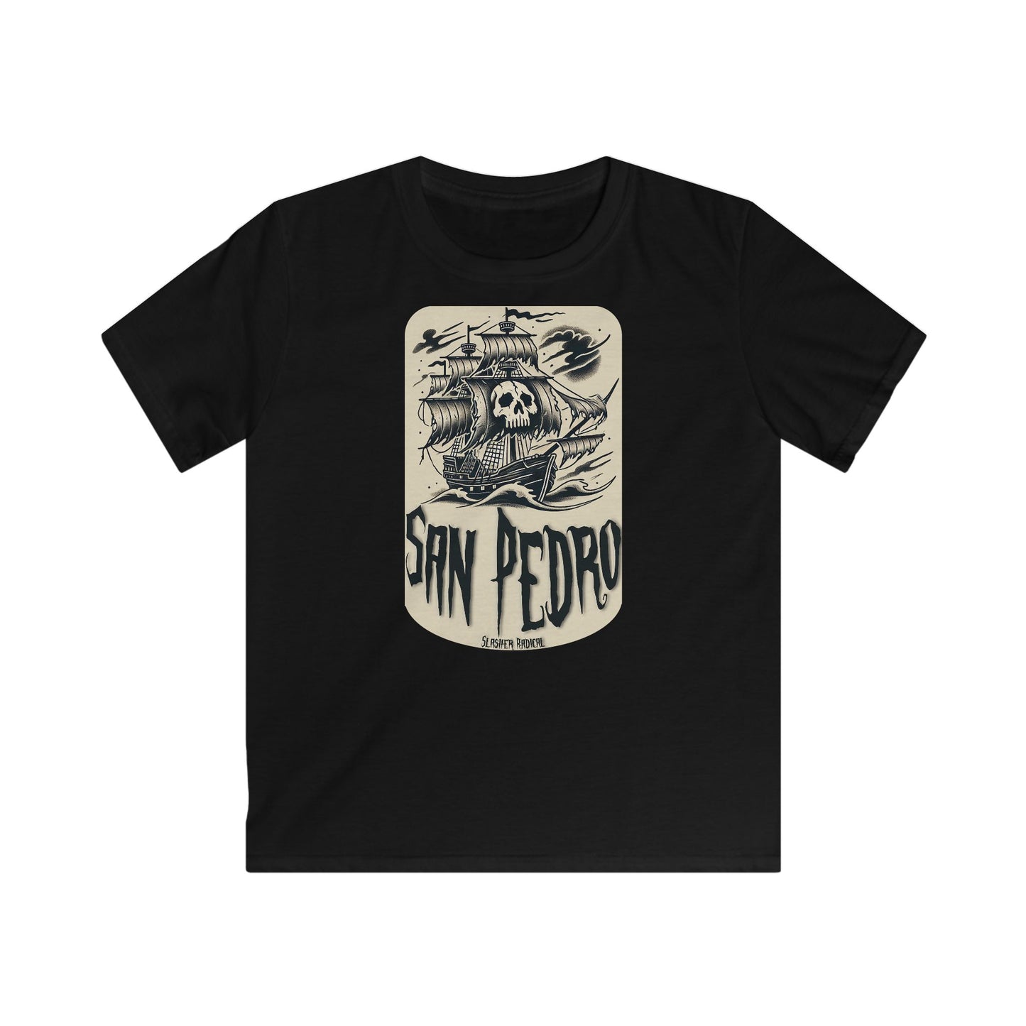 Kids Pirate Ship Tee - San Pedro California Design Tee