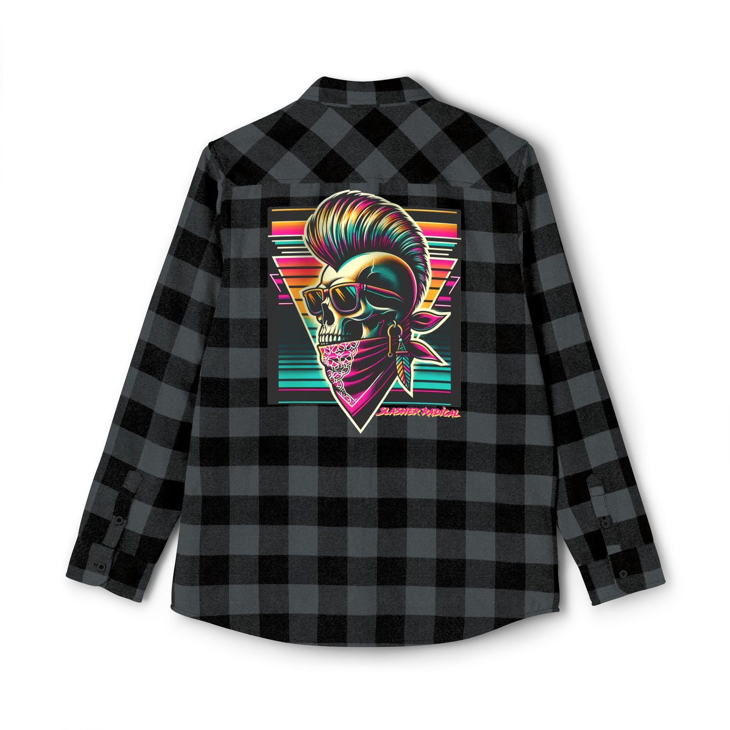 Mohawk Punk Flannel Horror Shirt