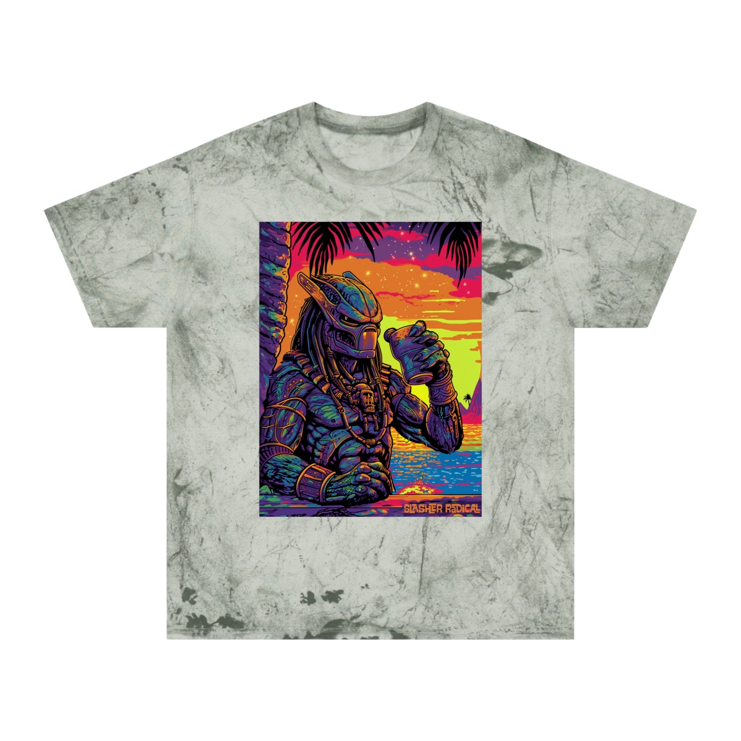 PredaTiki Tee - Predator Horror Tiki Monster Series Color Blast T-Shirt