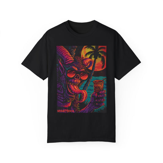 Tiki Monster KrampTiki Tee - Krampus Horror Tiki Monster Series T-shirt