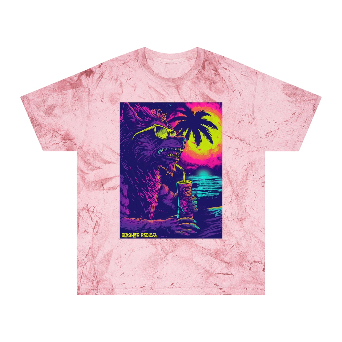 WereTiki Tee - Werewolf Horror Tiki Monster Series Color Blast T-Shirt