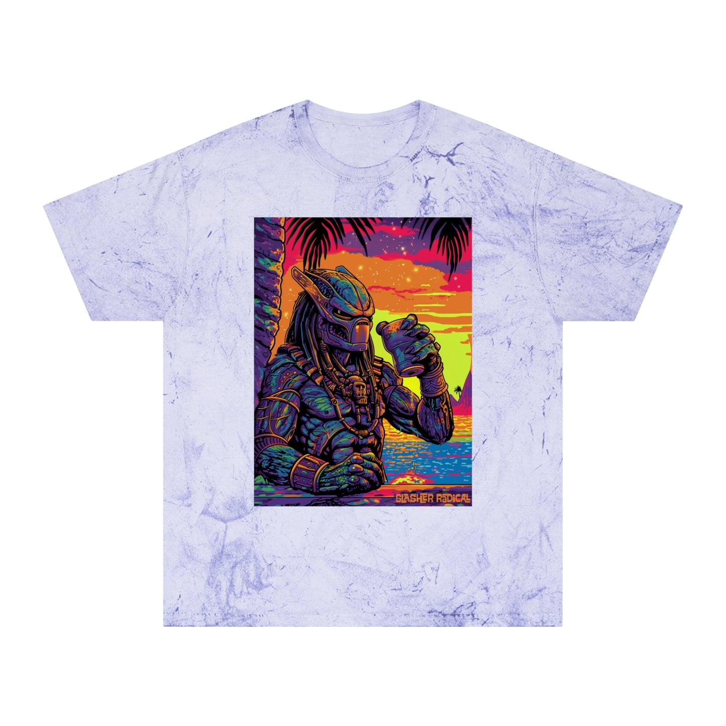 PredaTiki Tee - Predator Horror Tiki Monster Series Color Blast T-Shirt