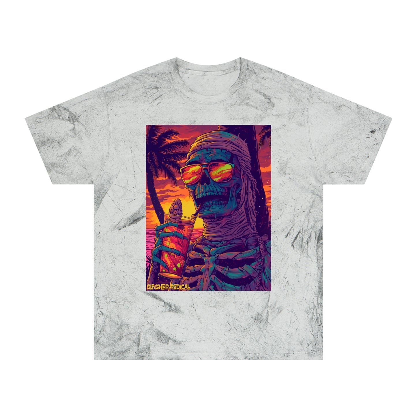 MumTIki Tee - Mummy Horror Tiki Monster Series Color Blast T-Shirt