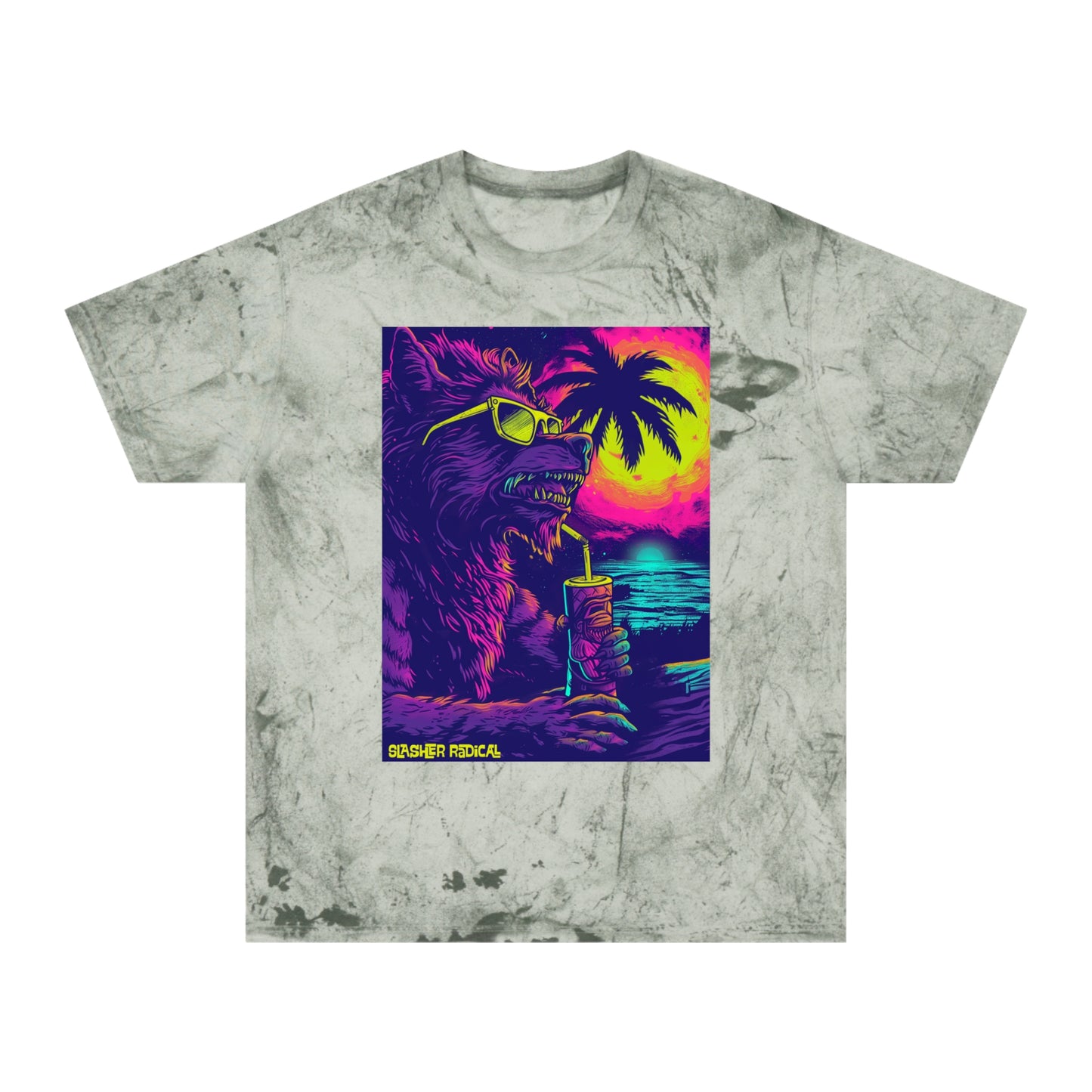 WereTiki Tee - Werewolf Horror Tiki Monster Series Color Blast T-Shirt