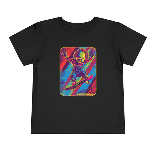 Toddler Skate or Die Tee - Child's Play Chucky horror Short Sleeve Tee