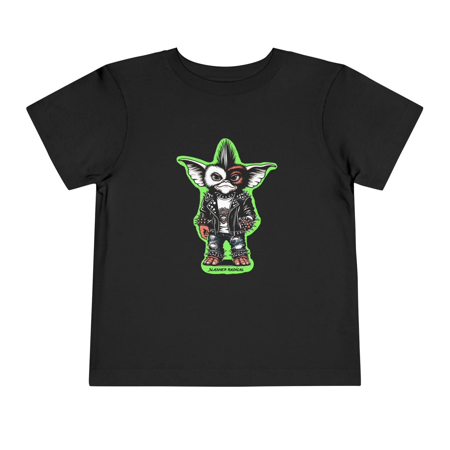 Toddler Punk Rock Stripe Gremlins Horror Short Sleeve Tee