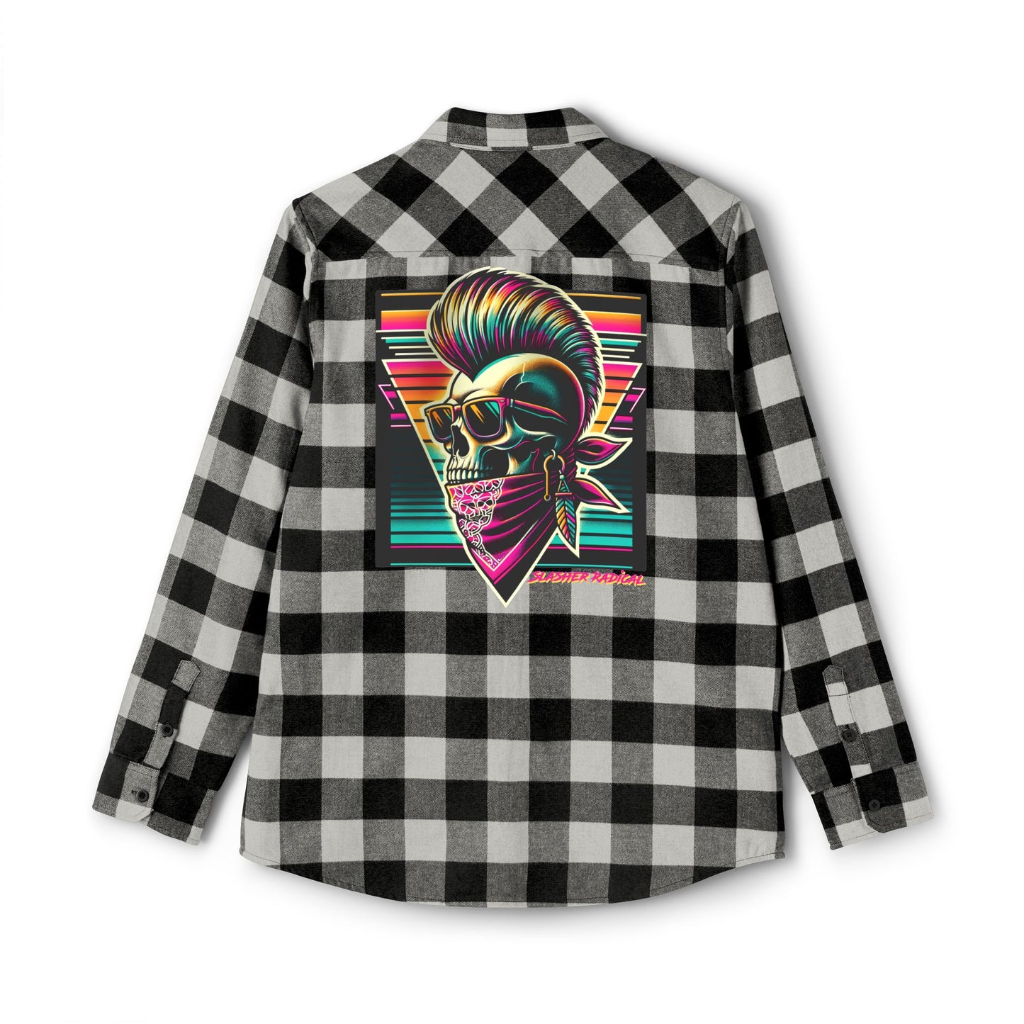 Mohawk Punk Flannel Horror Shirt