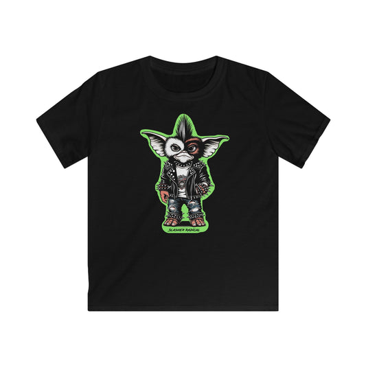 Kids Punk Rock Stripe Gremlins Horror Softstyle Tee