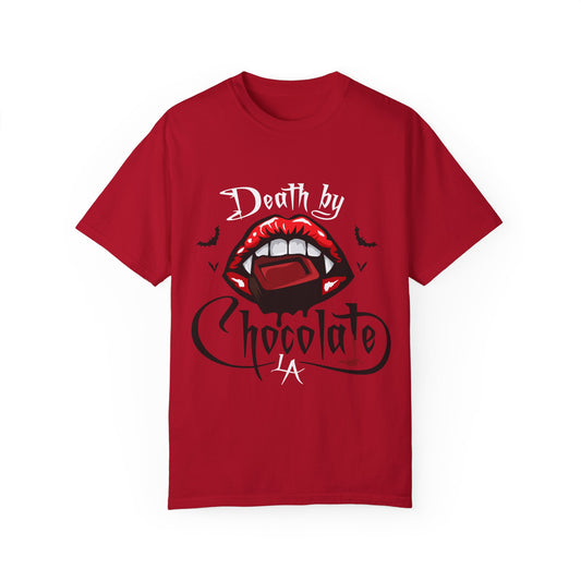 Death By Chocolate LA Logo - Unisex Garment-Dyed T-shirt