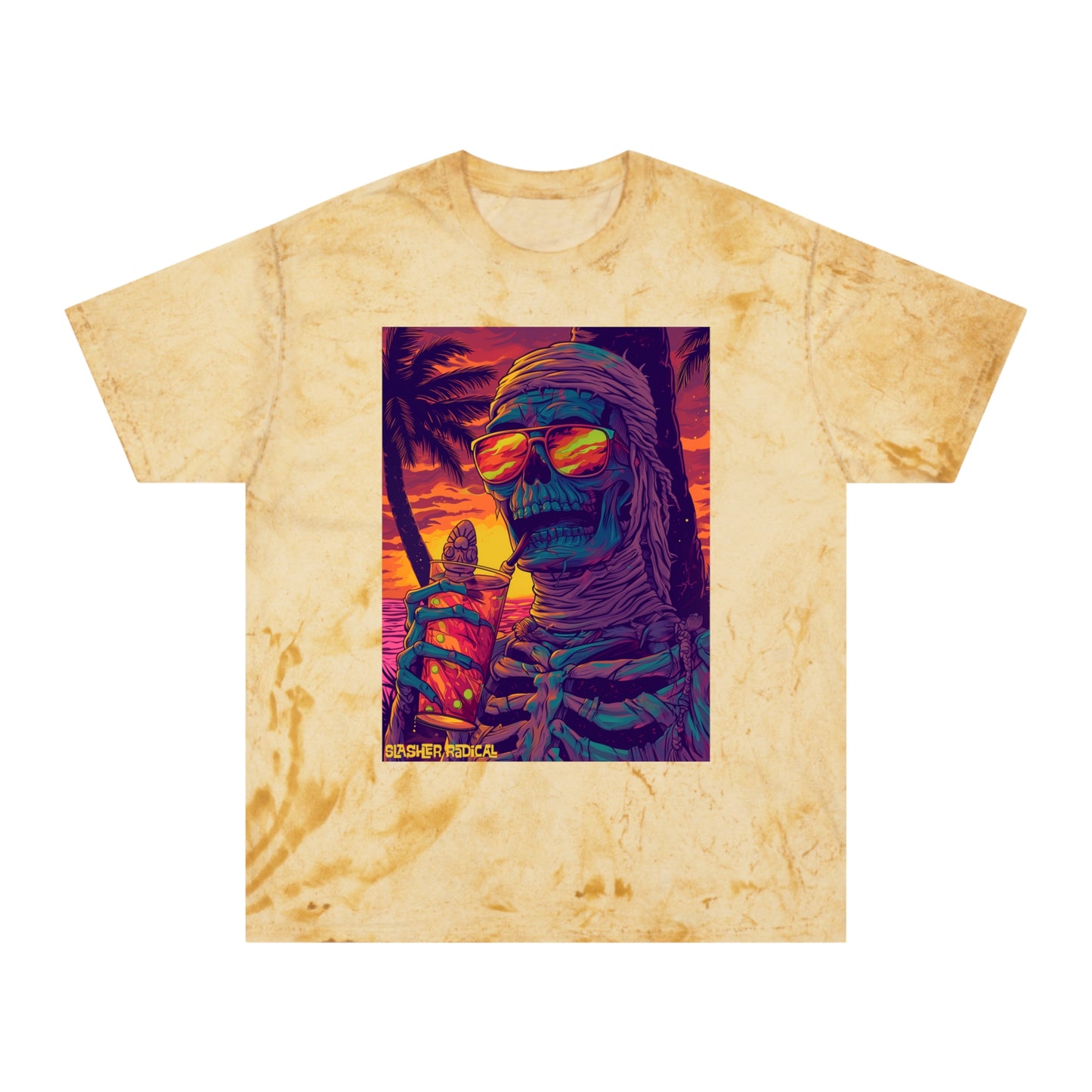 MumTIki Tee - Mummy Horror Tiki Monster Series Color Blast T-Shirt