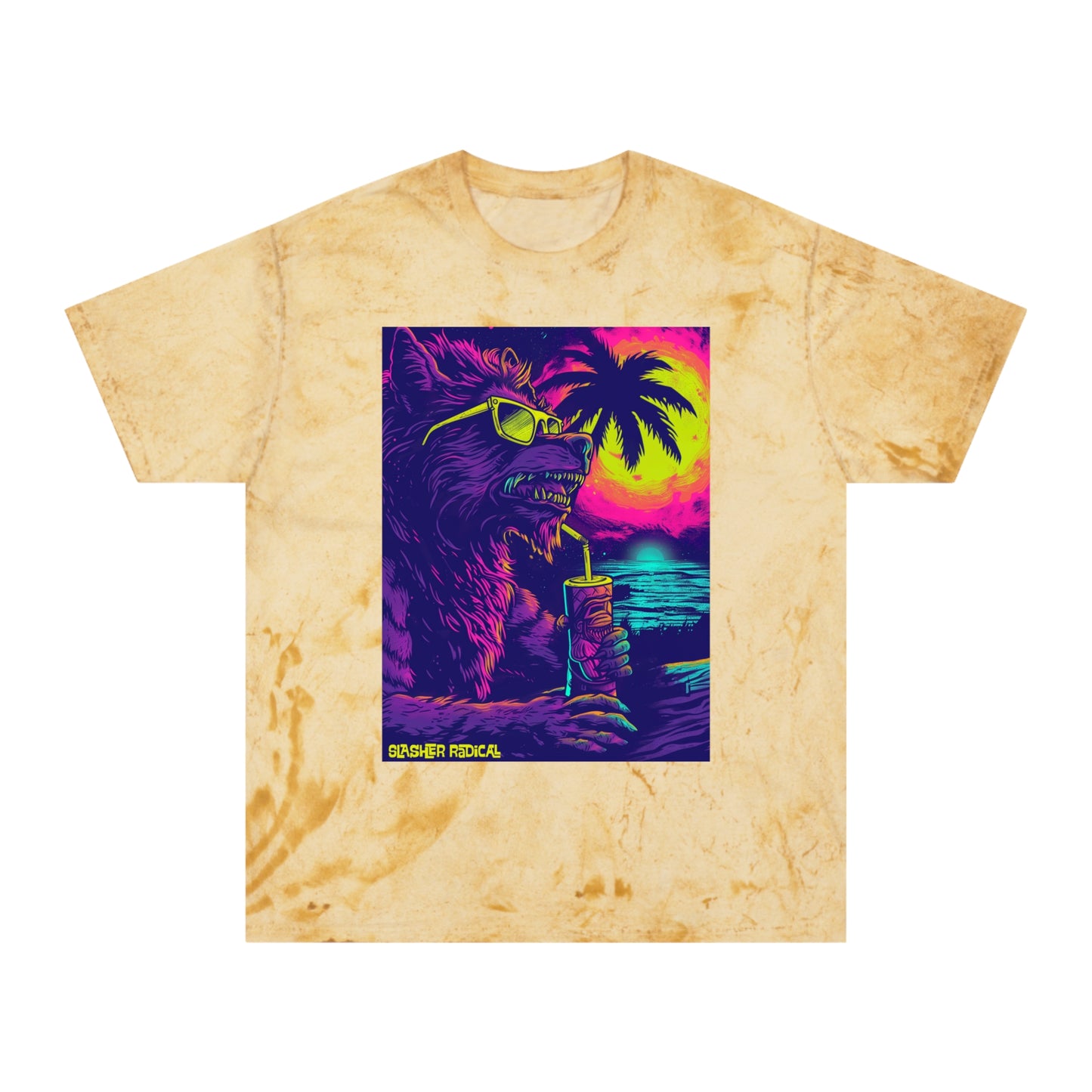 WereTiki Tee - Werewolf Horror Tiki Monster Series Color Blast T-Shirt