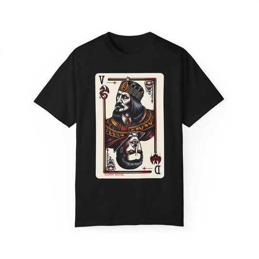 Dracula Playing Card T-shirt - Horror Legend Tee