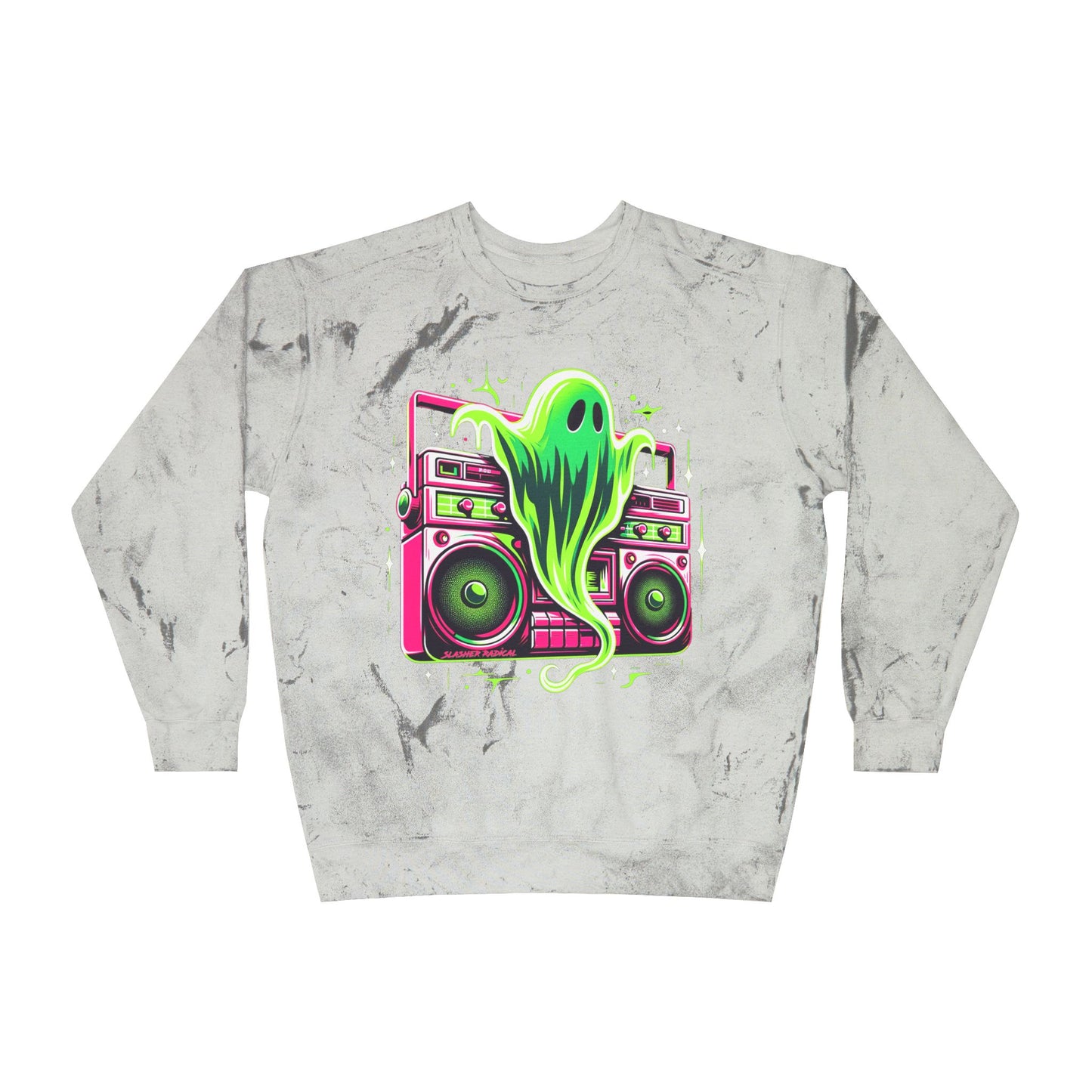 Death by Stereo Sweatshirt - Horror Color Blast Crewneck Sweatshirt