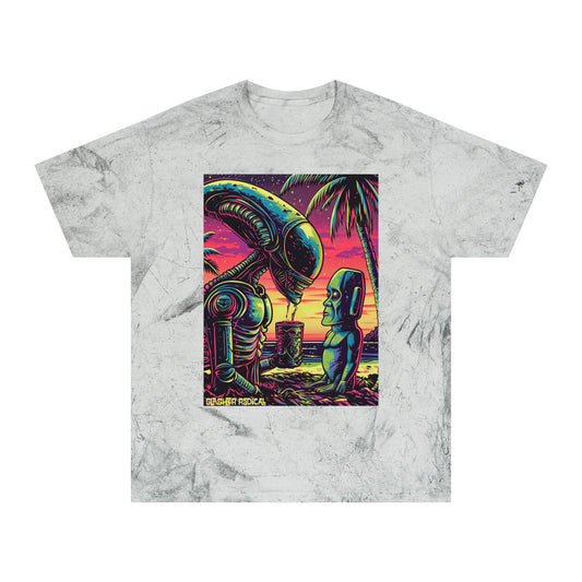 Alien Tiki Tee - Horror Monster Tiki Series Color Blast T-Shirt