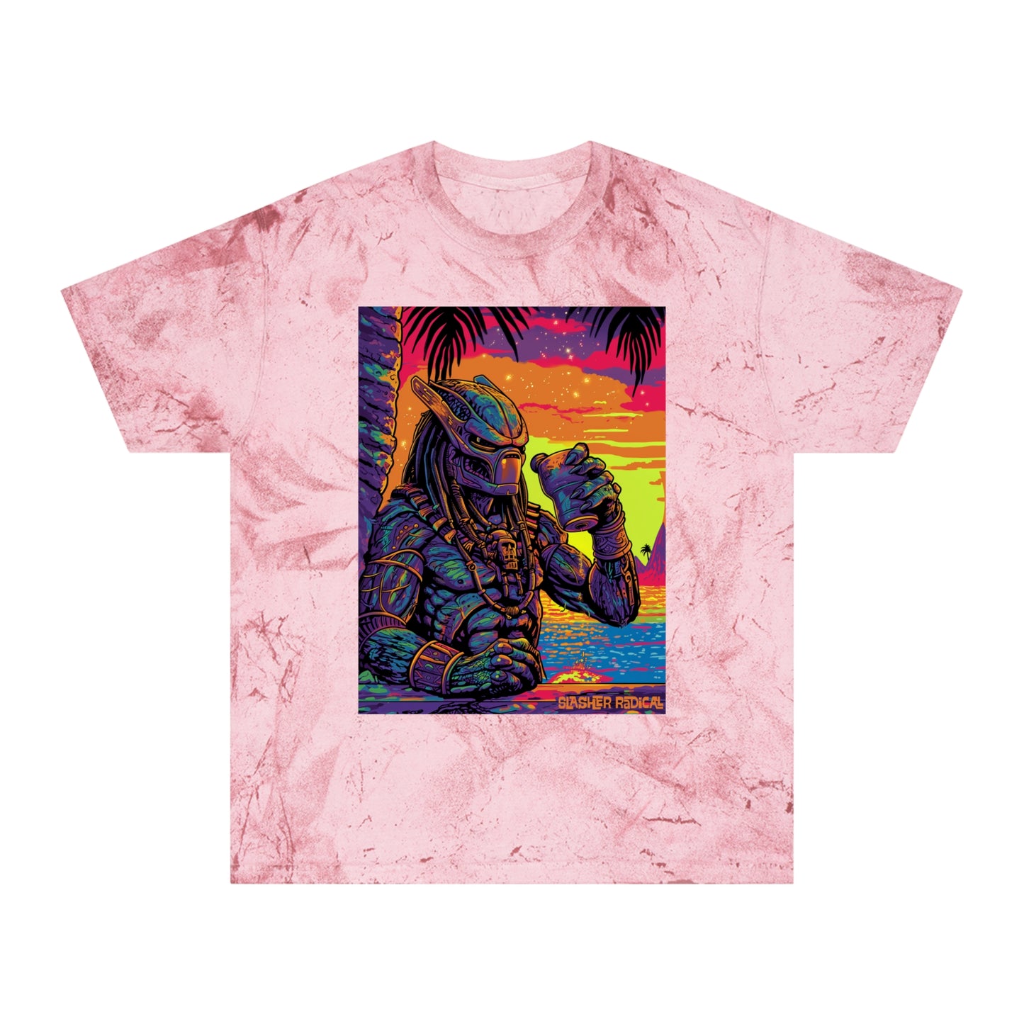 PredaTiki Tee - Predator Horror Tiki Monster Series Color Blast T-Shirt