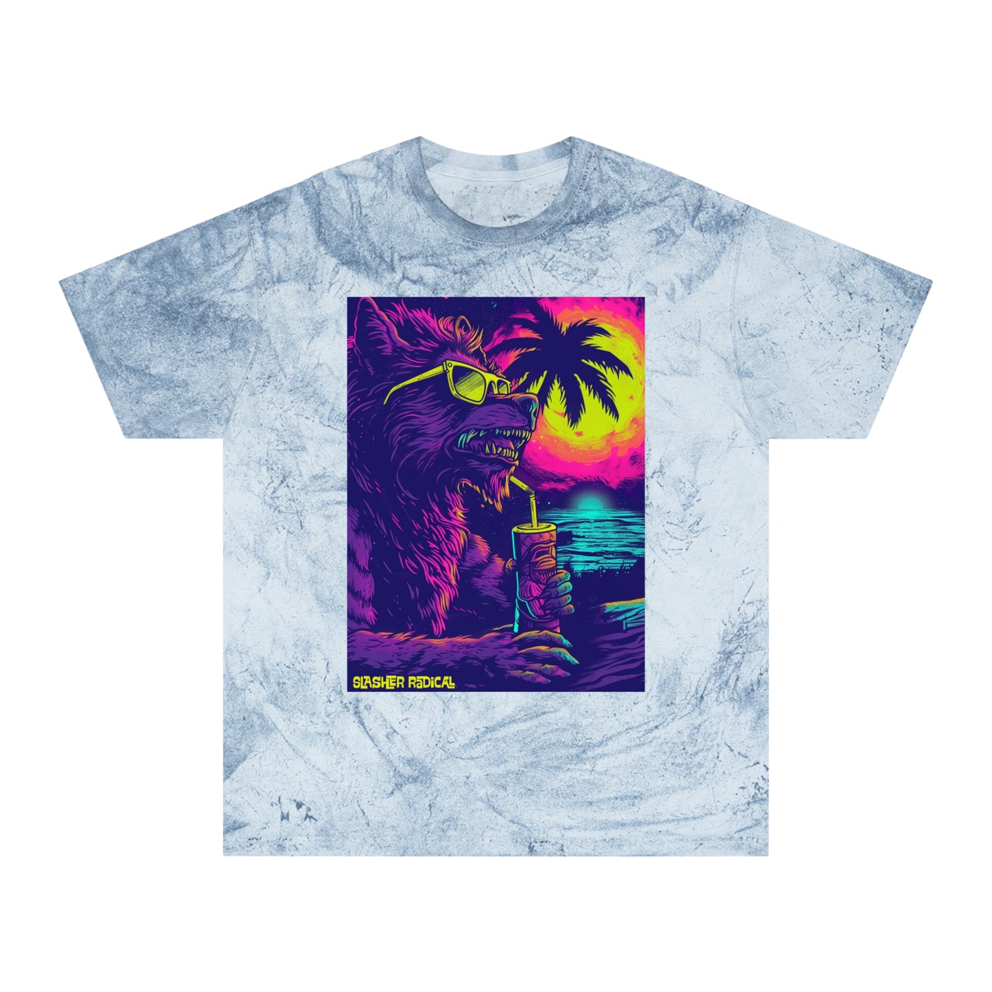 WereTiki Tee - Werewolf Horror Tiki Monster Series Color Blast T-Shirt