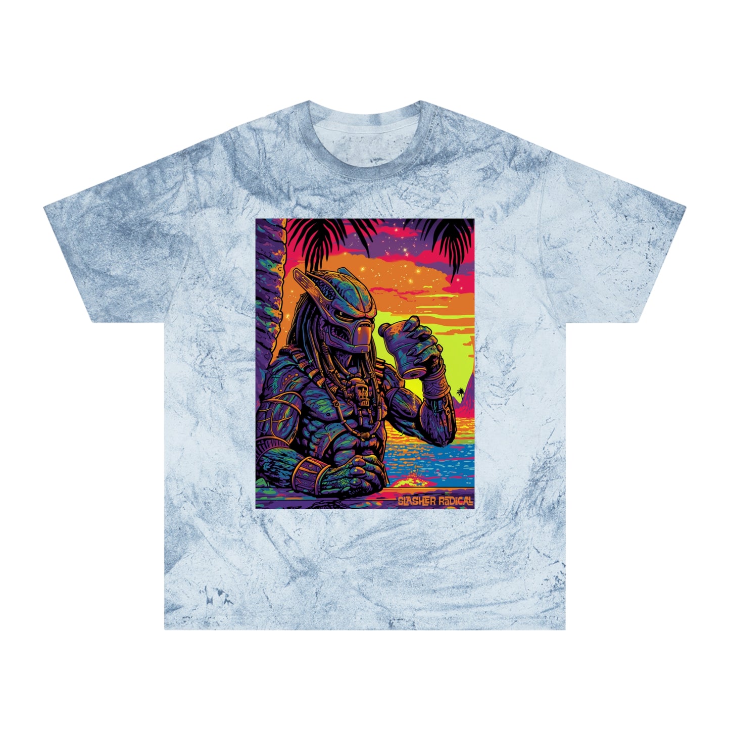 PredaTiki Tee - Predator Horror Tiki Monster Series Color Blast T-Shirt