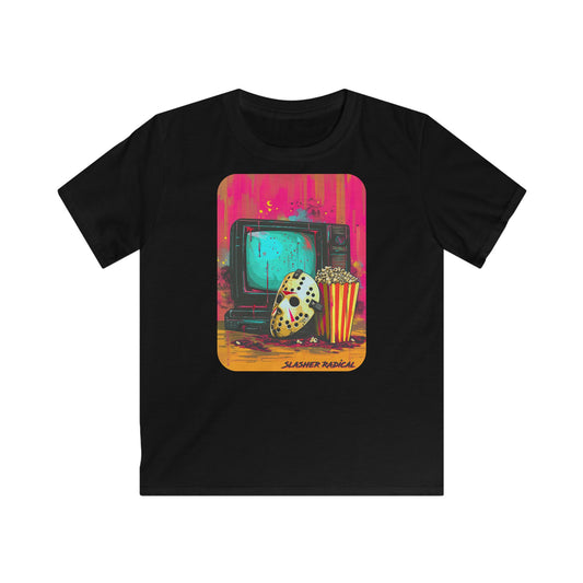 Kids Movie Night Tee - Friday the 13th 80s Horror Softstyle Tee