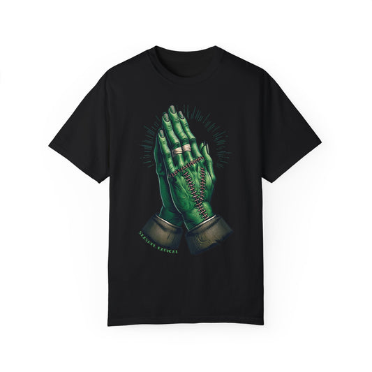 Praying Monster Hands - Frankenstein Shirt