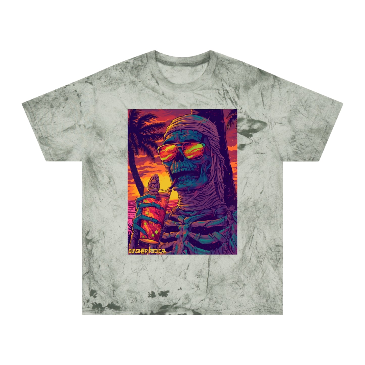 MumTIki Tee - Mummy Horror Tiki Monster Series Color Blast T-Shirt