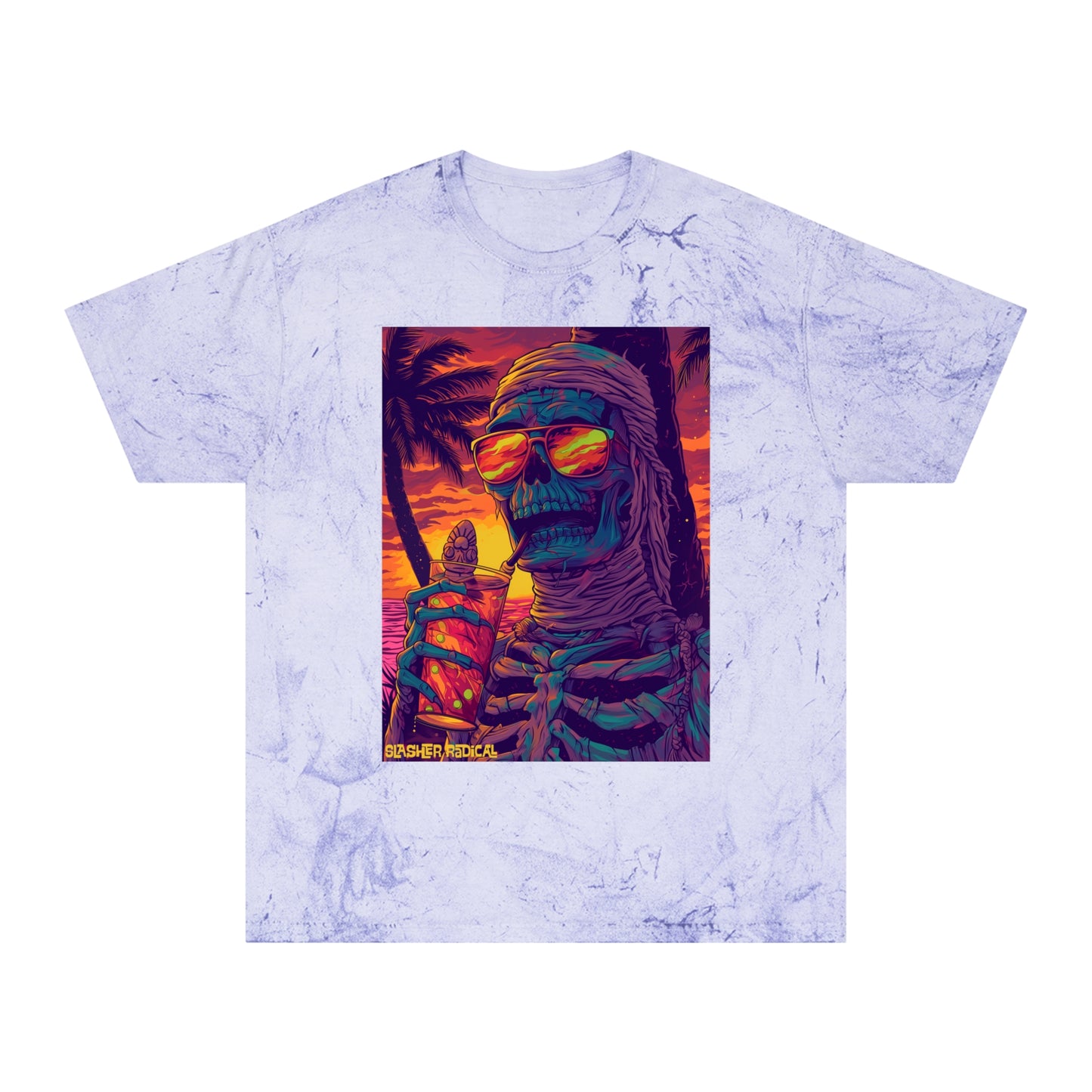 MumTIki Tee - Mummy Horror Tiki Monster Series Color Blast T-Shirt