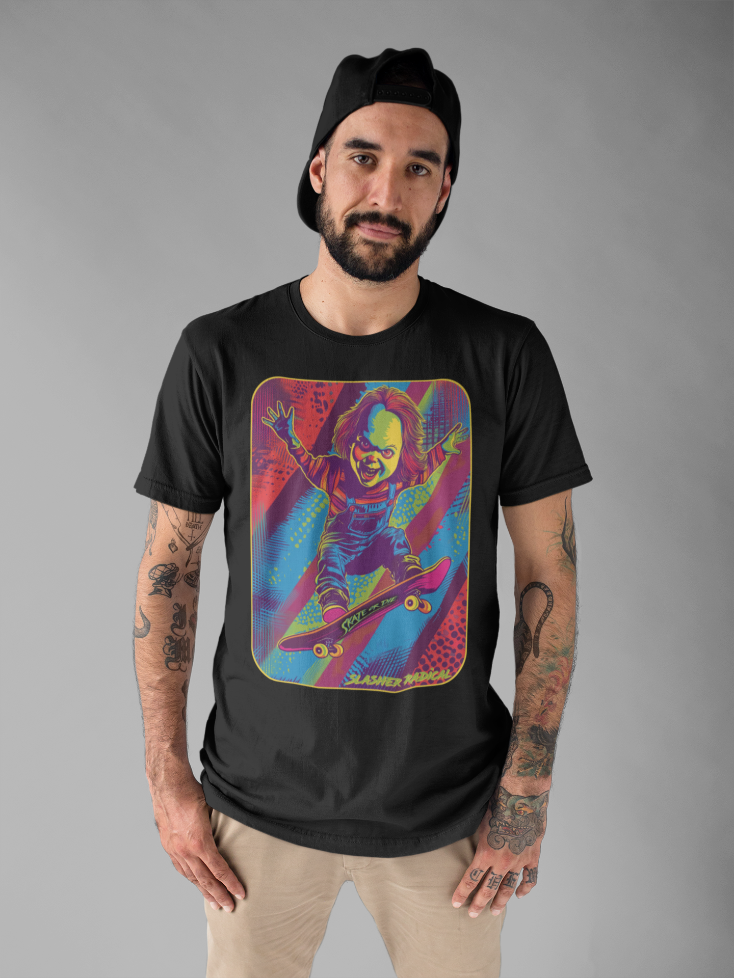 Skate or Die Tee - Child's Play Chucky horror T-shirt